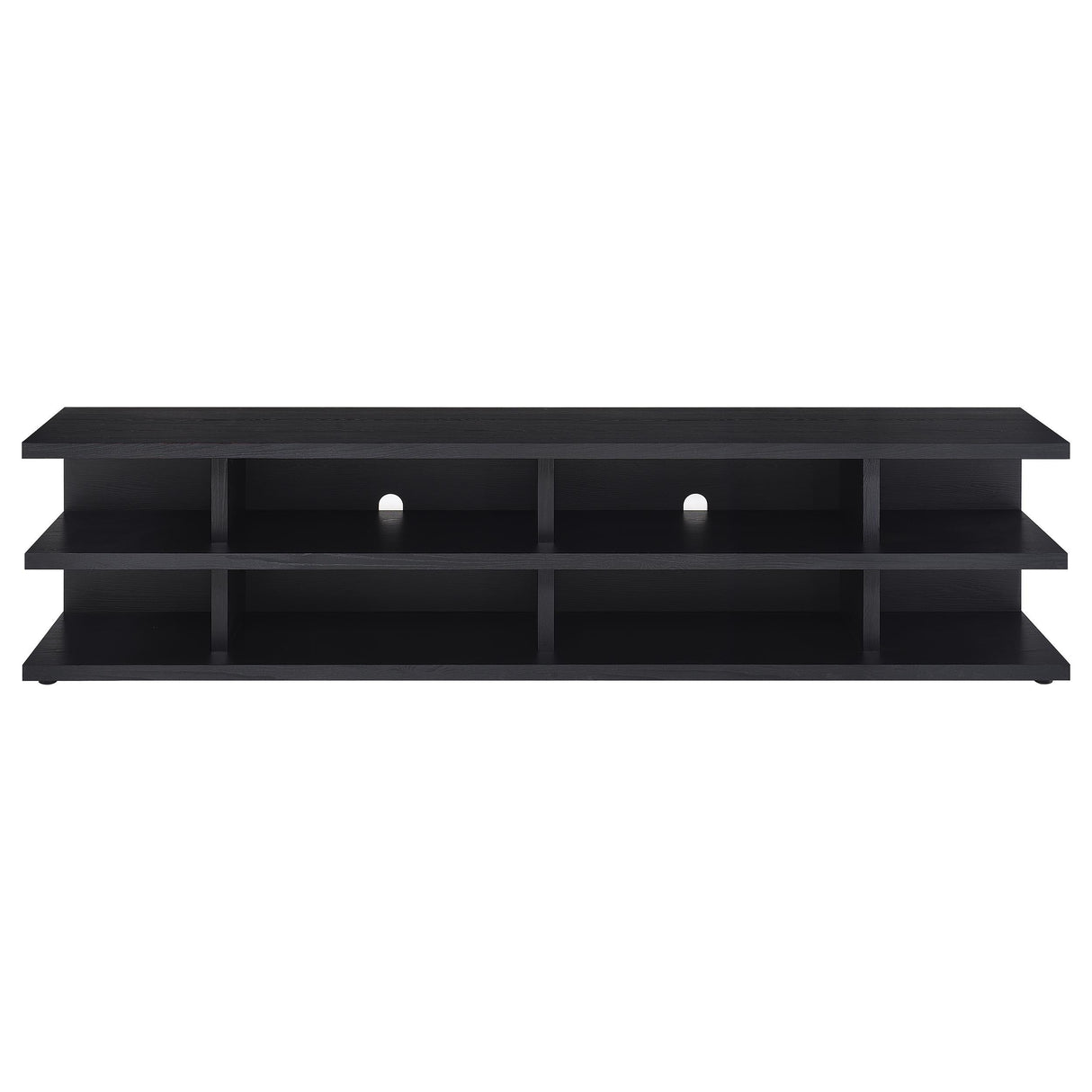  Coaster Furniture Cartmill 710533 78-inch 2-tier TV Stand Media Console - Black IMAGE 8