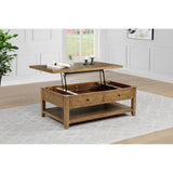  Coaster Furniture Payne 710545 48-inch Mobile Lift Top Coffee Table - Distressed Brown IMAGE 7