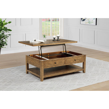  Coaster Furniture Payne 710545 48-inch Mobile Lift Top Coffee Table - Distressed Brown IMAGE 7
