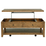  Coaster Furniture Payne 710545 48-inch Mobile Lift Top Coffee Table - Distressed Brown IMAGE 8