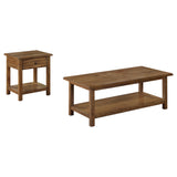  Coaster Furniture Payne 710548-S2 2-piece Coffee and 1-drawer End Table Set - Brown IMAGE 1