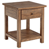  Coaster Furniture Payne 710548-S2 2-piece Coffee and 1-drawer End Table Set - Brown IMAGE 7