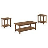  Coaster Furniture Payne 710548-S3A 3-piece Coffee and End Table Set - Distressed Brown IMAGE 1