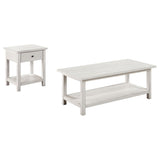  Coaster Furniture Payne 710558-S2 2-piece Coffee and 1-drawer End Table Set - White IMAGE 1