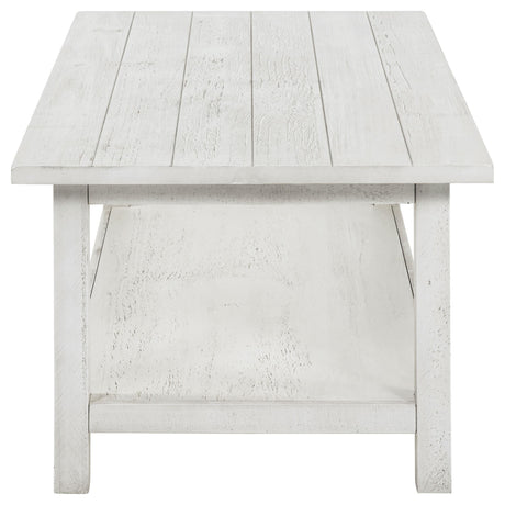  Coaster Furniture Payne 710558-S2 2-piece Coffee and 1-drawer End Table Set - White IMAGE 5
