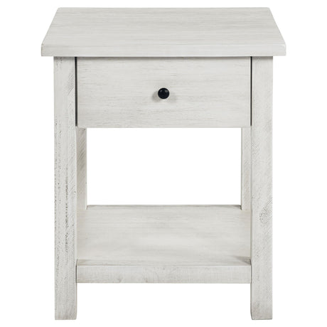  Coaster Furniture Payne 710558-S2 2-piece Coffee and 1-drawer End Table Set - White IMAGE 9