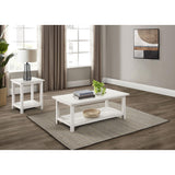  Coaster Furniture Payne 710558-S2A 2-piece Coffee and End Table Set - Distressed White IMAGE 2
