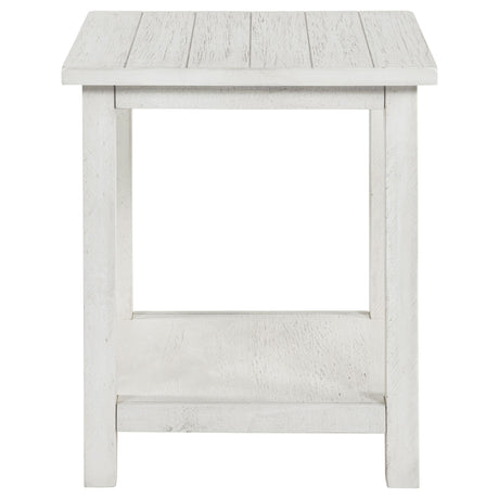  Coaster Furniture Payne 710558-S2A 2-piece Coffee and End Table Set - Distressed White IMAGE 3