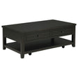  Coaster Furniture Payne 710565 48-inch Mobile Lift Top Coffee Table - Distressed Java IMAGE 1