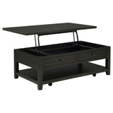  Coaster Furniture Payne 710565 48-inch Mobile Lift Top Coffee Table - Distressed Java IMAGE 2