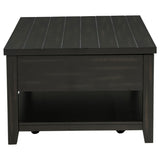  Coaster Furniture Payne 710565 48-inch Mobile Lift Top Coffee Table - Distressed Java IMAGE 3