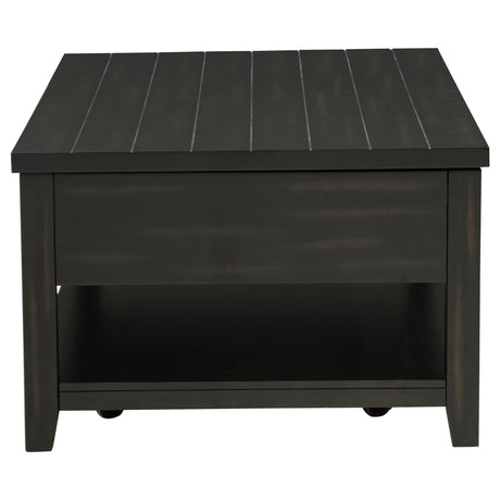  Coaster Furniture Payne 710565 48-inch Mobile Lift Top Coffee Table - Distressed Java IMAGE 3