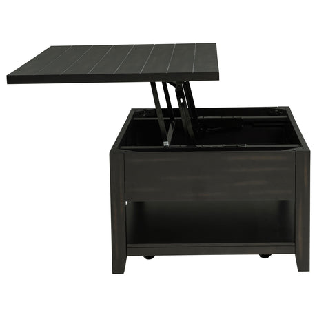  Coaster Furniture Payne 710565 48-inch Mobile Lift Top Coffee Table - Distressed Java IMAGE 5
