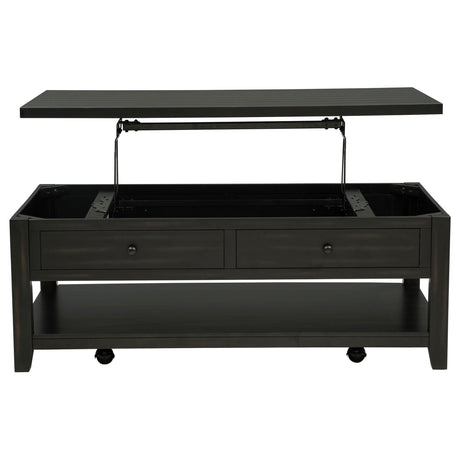  Coaster Furniture Payne 710565 48-inch Mobile Lift Top Coffee Table - Distressed Java IMAGE 7