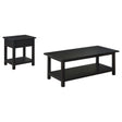  Coaster Furniture Payne 710568-S2 2-piece Coffee and 1-drawer End Table Set - Java IMAGE 1