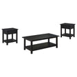  Coaster Furniture Payne 710568-S3 3-piece Coffee and 1-drawer End Table Set - Java IMAGE 1