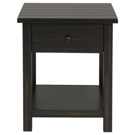  Coaster Furniture Payne 710568-S3 3-piece Coffee and 1-drawer End Table Set - Java IMAGE 12
