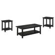  Coaster Furniture Payne 710568-S3A 3-piece Coffee and End Table Set - Distressed Java IMAGE 1