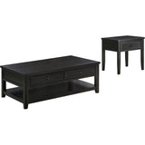  Coaster Furniture Concord 710578-S2 2-piece Coffee and End Table Set - Distressed Java IMAGE 2