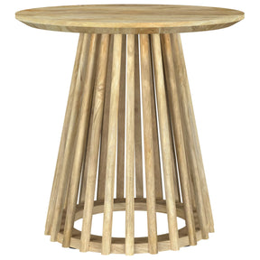  Coaster Furniture Touhy 710607 Round Solid Wood Side Table - Natural Mango IMAGE 1