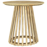  Coaster Furniture Touhy 710607 Round Solid Wood Side Table - Natural Mango IMAGE 2