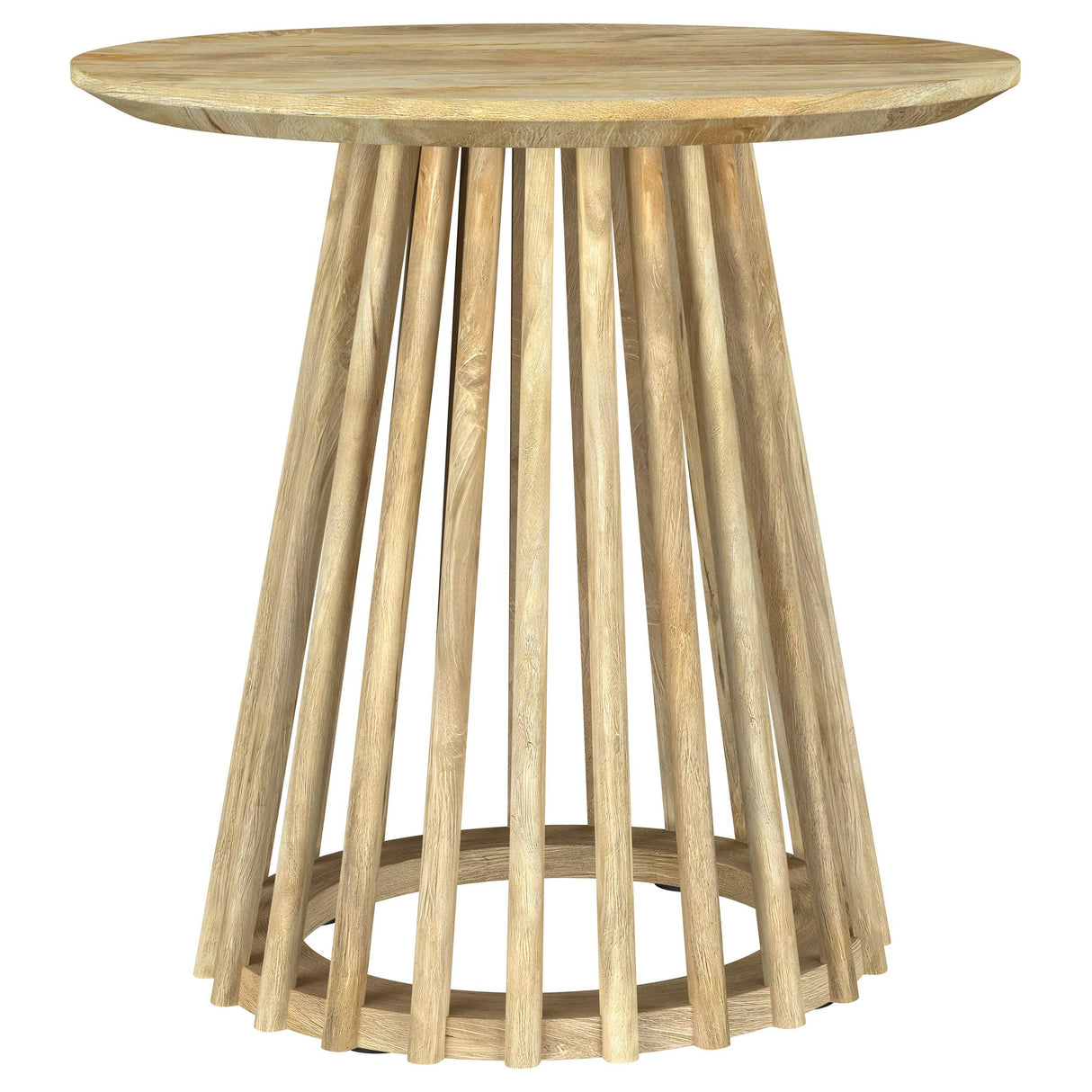  Coaster Furniture Touhy 710608-S2 2-piece Round Coffee and End Table Set - Natural Mango IMAGE 8