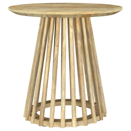  Coaster Furniture Touhy 710608-S3 3-piece Round Coffee and End Table Set - Natural Mango IMAGE 10