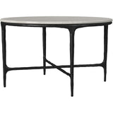  Coaster Furniture Hermas 710738-S2 2-piece Round Marble Coffee and End Table Set - White IMAGE 10