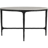  Coaster Furniture Hermas 710738-S2 2-piece Round Marble Coffee and End Table Set - White IMAGE 11