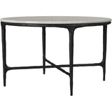  Coaster Furniture Hermas 710738-S3 3-piece Round Marble Coffee and End Table Set - White IMAGE 10