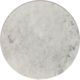  Coaster Furniture Hermas 710738-S3 3-piece Round Marble Coffee and End Table Set - White IMAGE 7