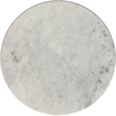  Coaster Furniture Hermas 710738-S3 3-piece Round Marble Coffee and End Table Set - White IMAGE 7