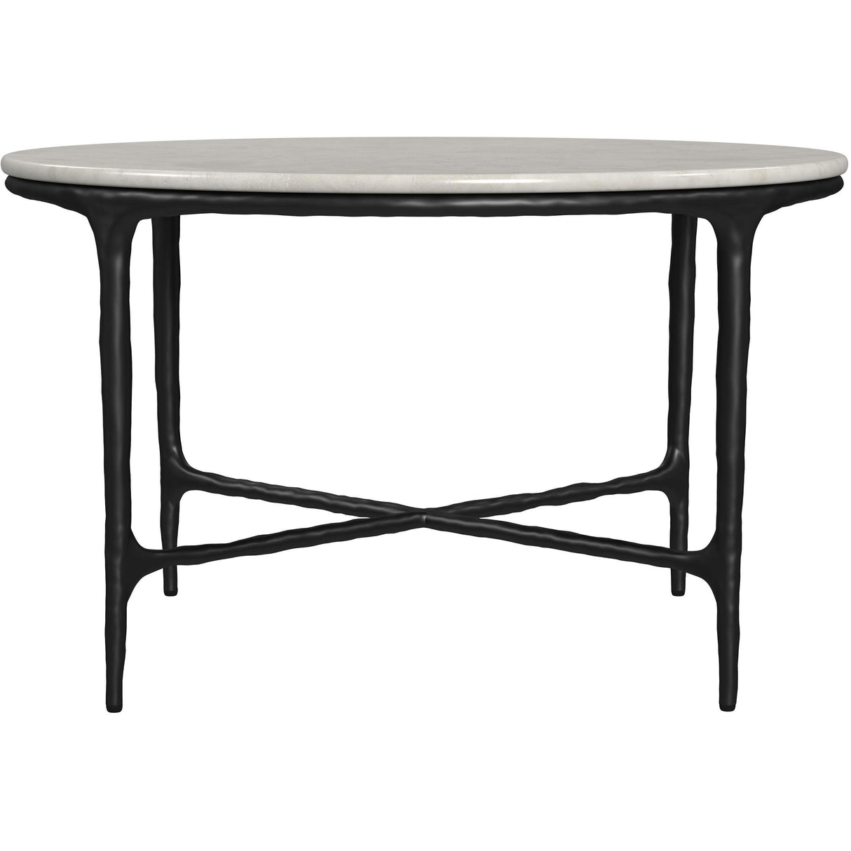  Coaster Furniture Hermas 710738-S3 3-piece Round Marble Coffee and End Table Set - White IMAGE 9