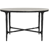  Coaster Furniture Hermas 710738-S3 3-piece Round Marble Coffee and End Table Set - White IMAGE 9