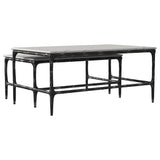  Coaster Furniture Ebby 710740 2-piece Genuine Marble Top Nesting Coffee Tables - White IMAGE 5