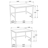  Coaster Furniture Ebby 710740 2-piece Genuine Marble Top Nesting Coffee Tables - White IMAGE 8