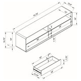  Coaster Furniture Ellice 710750 71-inch TV Stand Media Console - White IMAGE 9