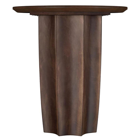  Coaster Furniture Cayenne 710777 Solid Mango Wood Accent End Table - Walnut IMAGE 3