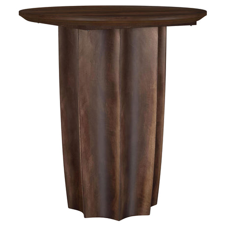  Coaster Furniture Cayenne 710778-S2 2-piece Solid Mango Wood Coffee Table Set - Walnut IMAGE 7