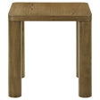  Coaster Furniture Castlewood 710857 Engineered Wood Accent End Table - Brown Oak IMAGE 1