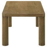  Coaster Furniture Castlewood 710858 Engineered Wood Coffee Table - Brown Oak IMAGE 2
