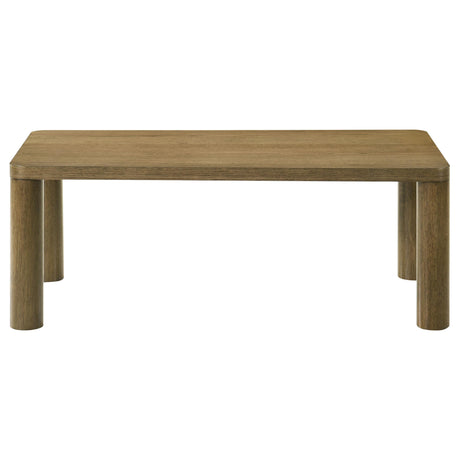  Coaster Furniture Castlewood 710858 Engineered Wood Coffee Table - Brown Oak IMAGE 6