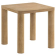  Coaster Furniture Castlewood 710867 Engineered Wood Accent End Table - Light Oak IMAGE 1