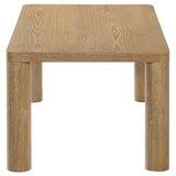  Coaster Furniture Castlewood 710868 Engineered Wood Coffee Table - Light Oak IMAGE 2