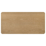  Coaster Furniture Castlewood 710868 Engineered Wood Coffee Table - Light Oak IMAGE 5