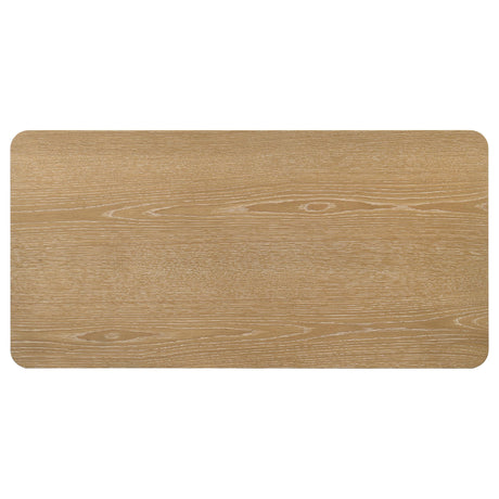  Coaster Furniture Castlewood 710868 Engineered Wood Coffee Table - Light Oak IMAGE 5