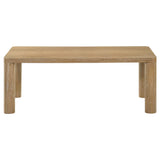 Coaster Furniture Castlewood 710868 Engineered Wood Coffee Table - Light Oak IMAGE 7