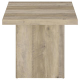  Coaster Furniture Devar 710877 Square Engineered Wood End Table - Distressed Pine IMAGE 7