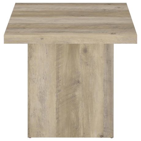  Coaster Furniture Devar 710877 Square Engineered Wood End Table - Distressed Pine IMAGE 7