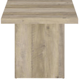  Coaster Furniture Devar 710878-S3 3-piece Square Coffee End Table Set - Distressed Pine IMAGE 4